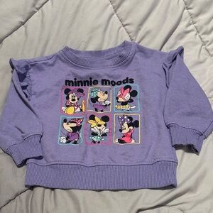 Disney Minnie Mouse Purple Kids Sweatshirt